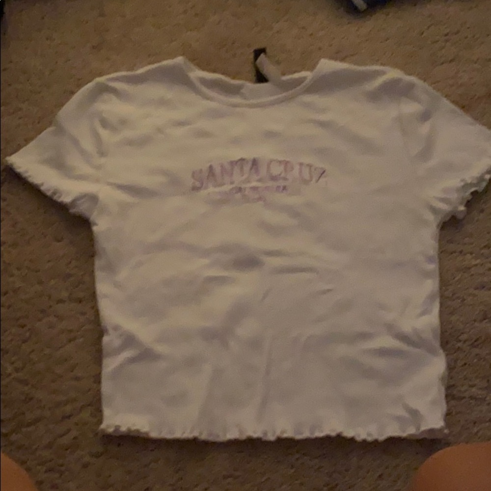 white santa cruz tee